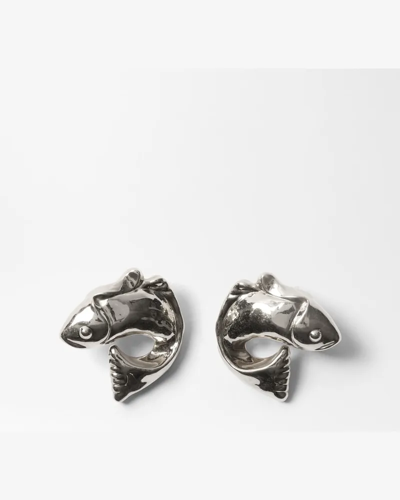 Jacquemus The Poisson Earrings - Silver Silver
