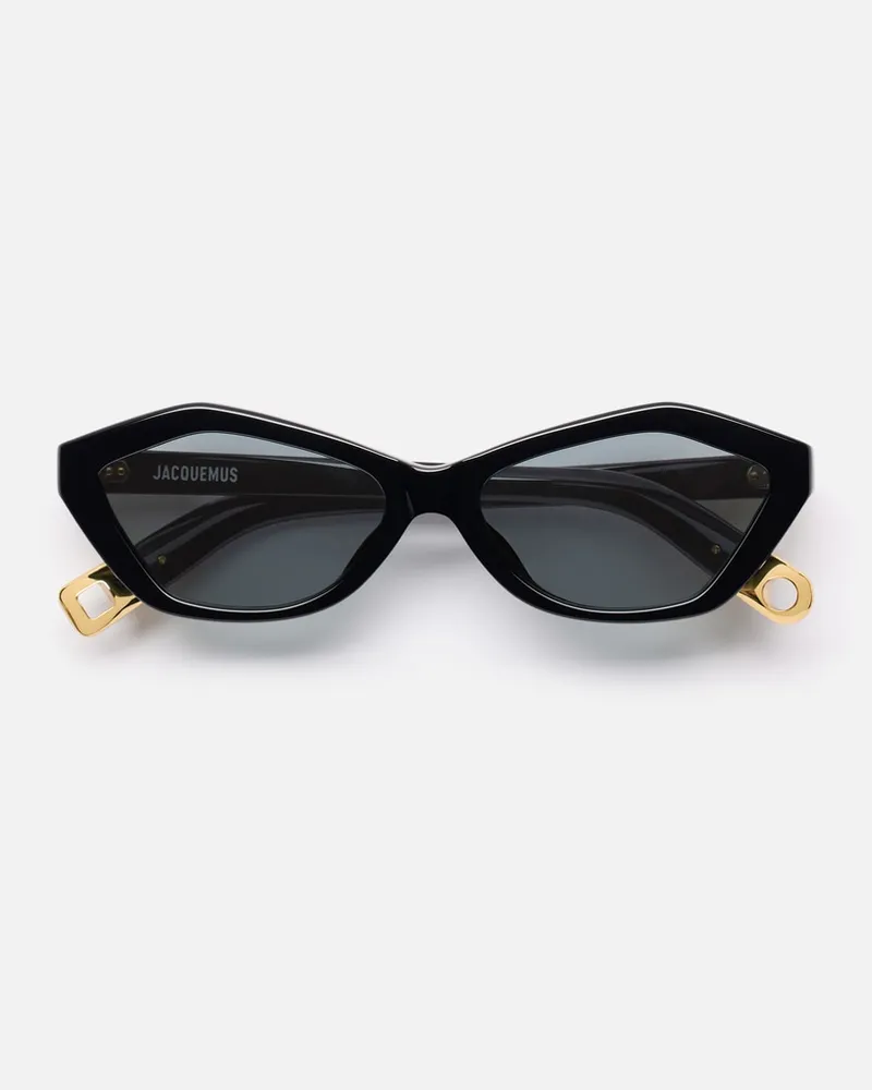 Jacquemus Die Bambino Sonnenbrille - Schwarz Schwarz