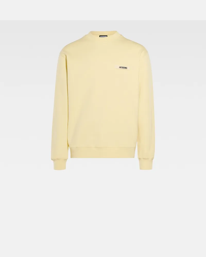 Jacquemus Le Sweatshirt Gros Grain - Gelb Hellgelb