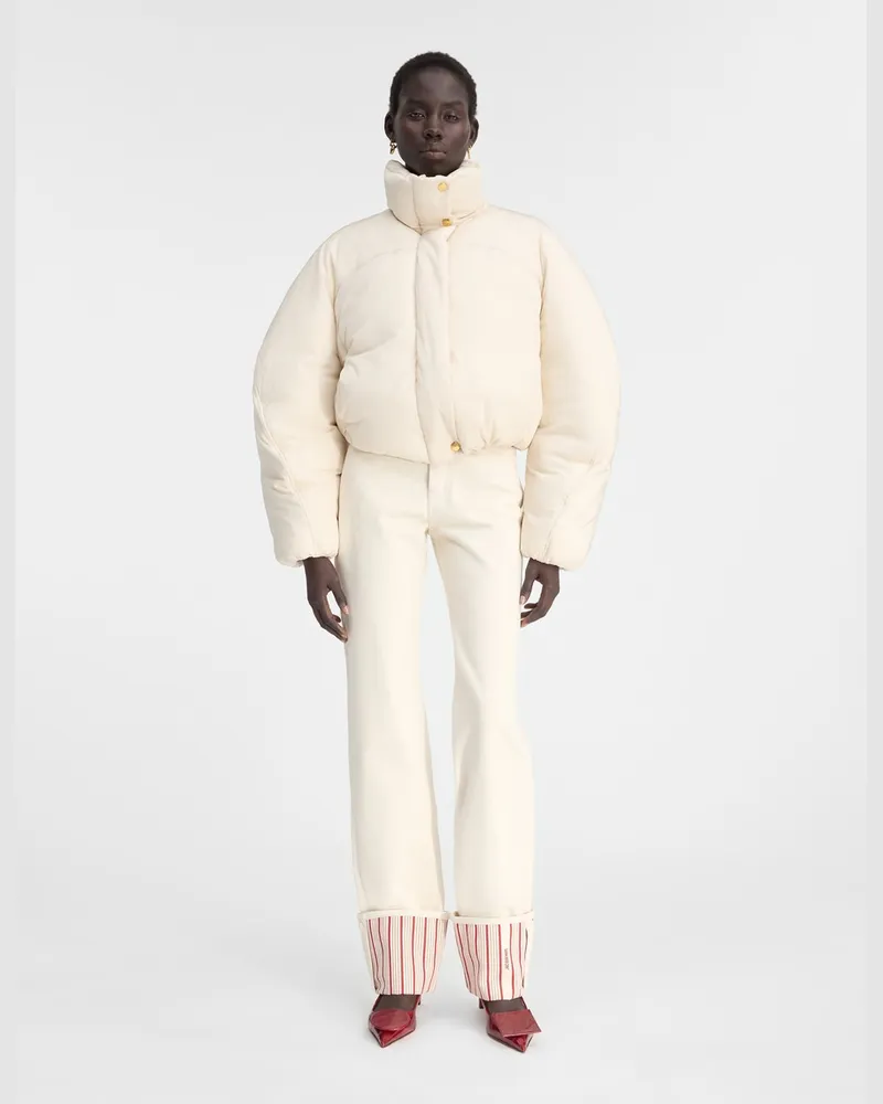 Jacquemus The Caraco Cropped Puffer Jacket - Off-White Off-white