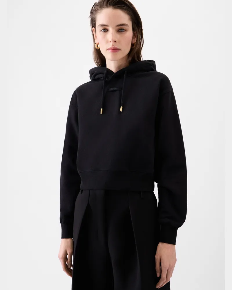 Jacquemus The Gros Grain Hoodie - Black Black