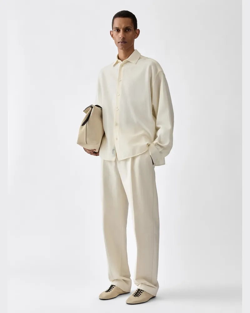 Jacquemus Das Losange Hemd - Weiß Cremeweiß