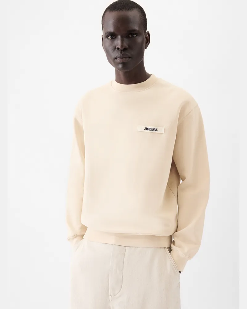 Jacquemus The Gros Grain Sweatshirt - Beige Beige