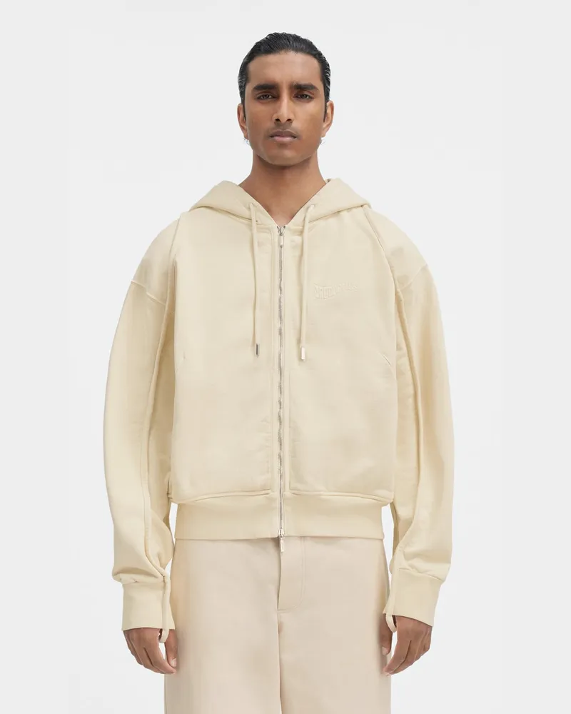 Jacquemus Le Sweater Camargue Zippé - Light Beige Light