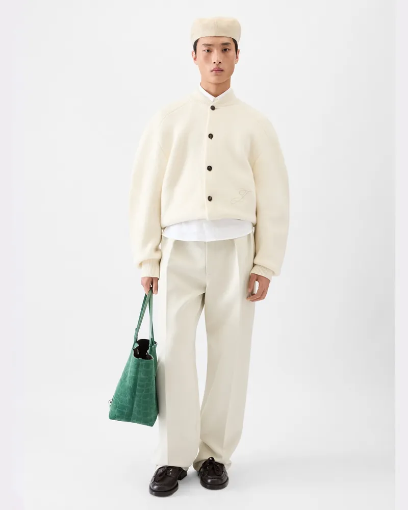 Jacquemus Le Cardigan Pallone - Weiß Cremeweiß