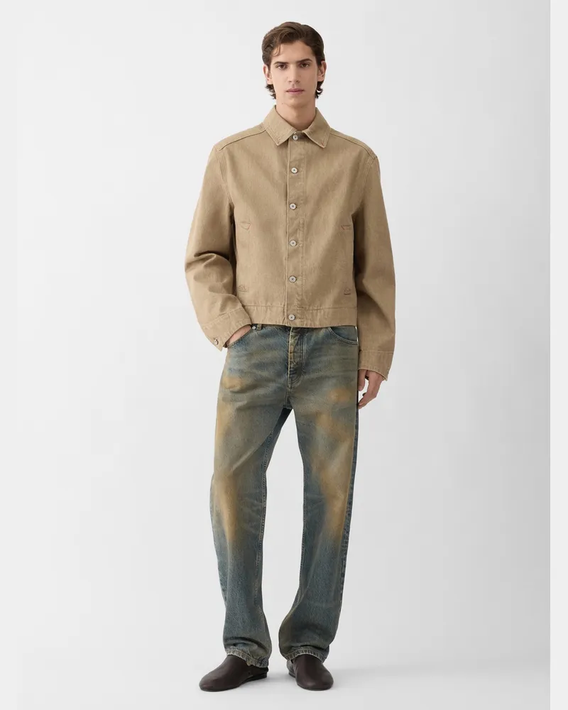 Jacquemus The Mirada De-nîmes Denim Jacket - Beige Beige