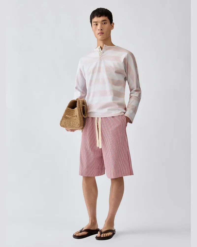 Jacquemus The Marinière Long-sleeve T-shirt - Print Vertical Stripes Print