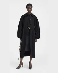 Jacquemus The Bari Trench Coat - Black Black