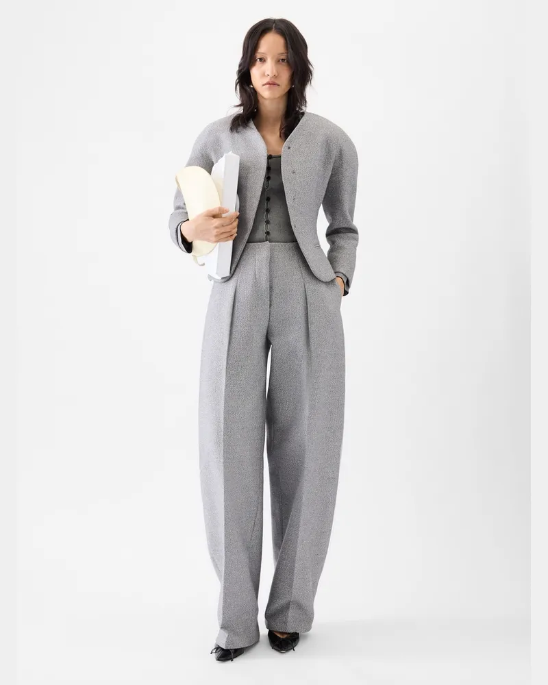 Jacquemus The Curvo Pants - Light Grey Light
