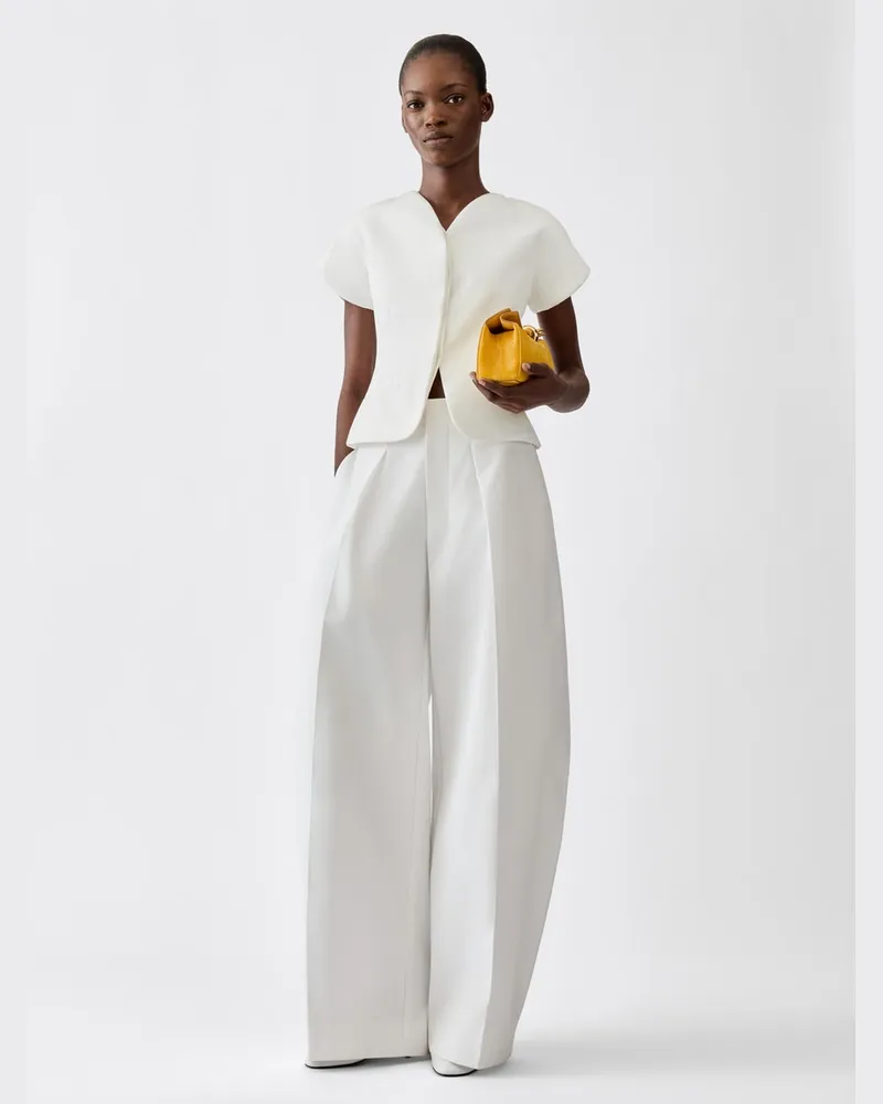 Jacquemus Die Ovalo Kurzarmjacke - Weiß Weiß