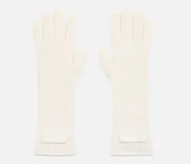 Die Gros Grain Handschuhe - Weiß