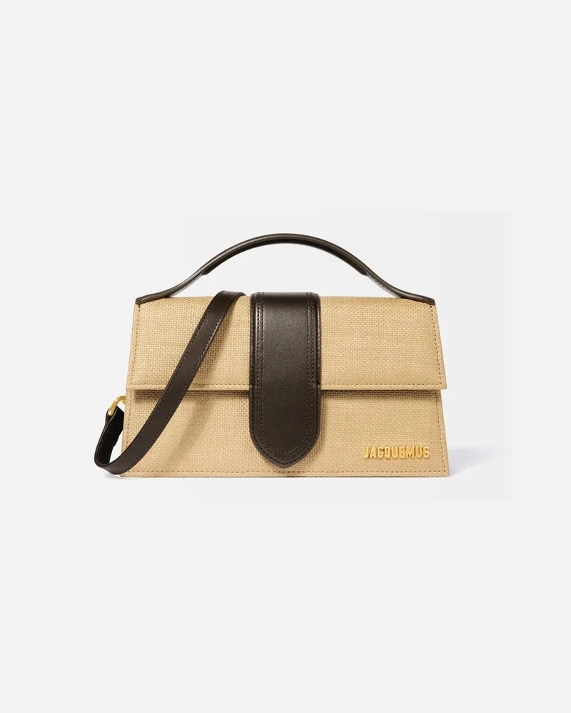 Jacquemus The Large Bambino - Natural / Dark Brown Natural