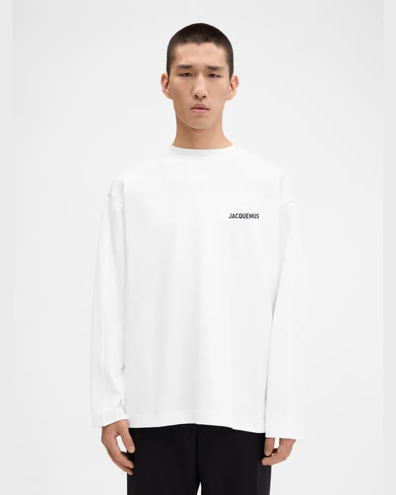 Jacquemus Le T-shirt Adresse New York Manches Longues - New-York Weiß New-york