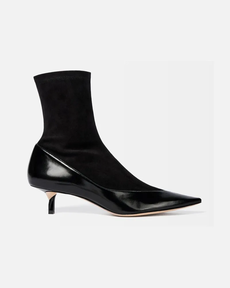 Jacquemus The Tourni Pumped Ankle Boots - Black Black