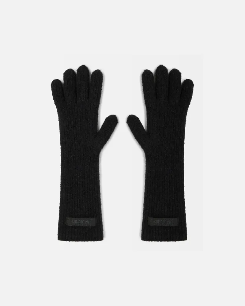 Jacquemus Die Gros Grain Handschuhe - Schwarz Schwarz