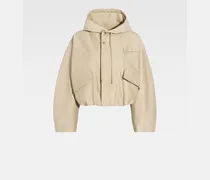 Der Verkürzte Caraco Parka - Beige