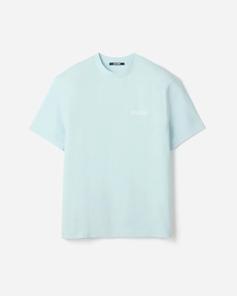 Jacquemus Le T-shirt Adresse Mykonos Manches Courtes - Weiß Mykonos Blau Weiß