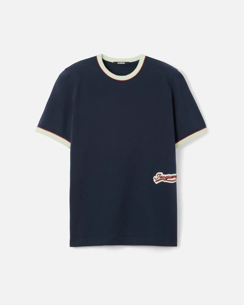 Jacquemus The Gio T-shirt - Varsity Patch Navy Varsity