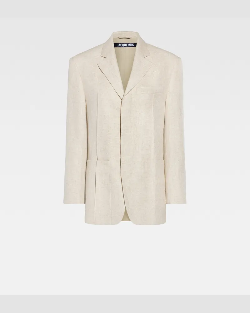 Jacquemus Die Man's Jacke - Beige Hellbeige