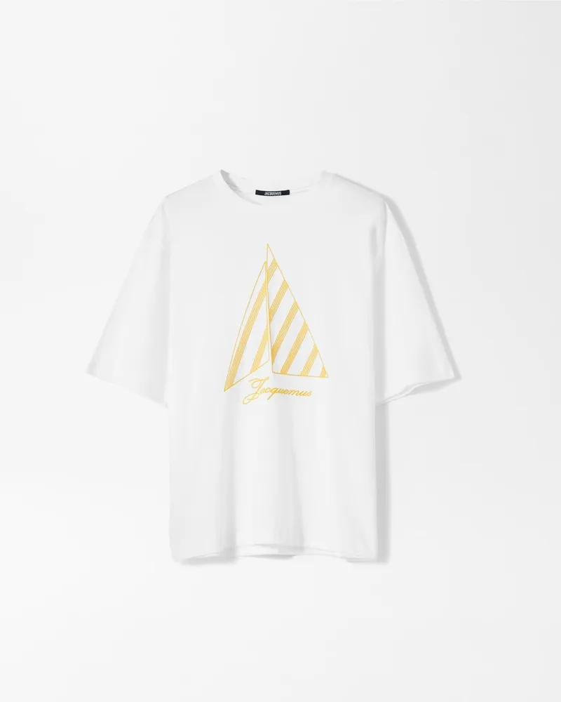 Jacquemus Le T-shirt Voilier - Embroidery Gelb Sails Embroidery