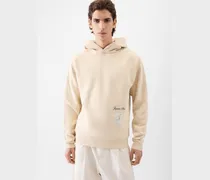 The Montaigne Hoodie - Montaigne Patch Beige