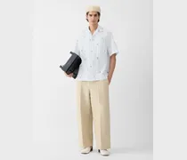 The Romarin Short-sleeve Shirt - Jacquard Classic Stripes