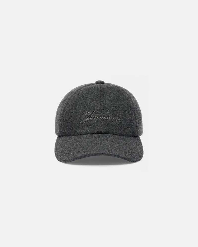 Jacquemus The Cachemiro Baseball Cap - Dark Grey Dark