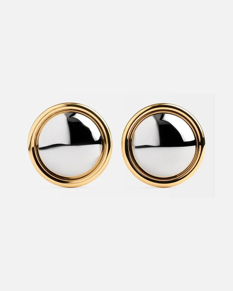 Jacquemus The Rond Drop Earrings - Silver/Gold Silver