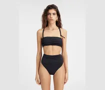 The Drapeado Bikini Top - Black