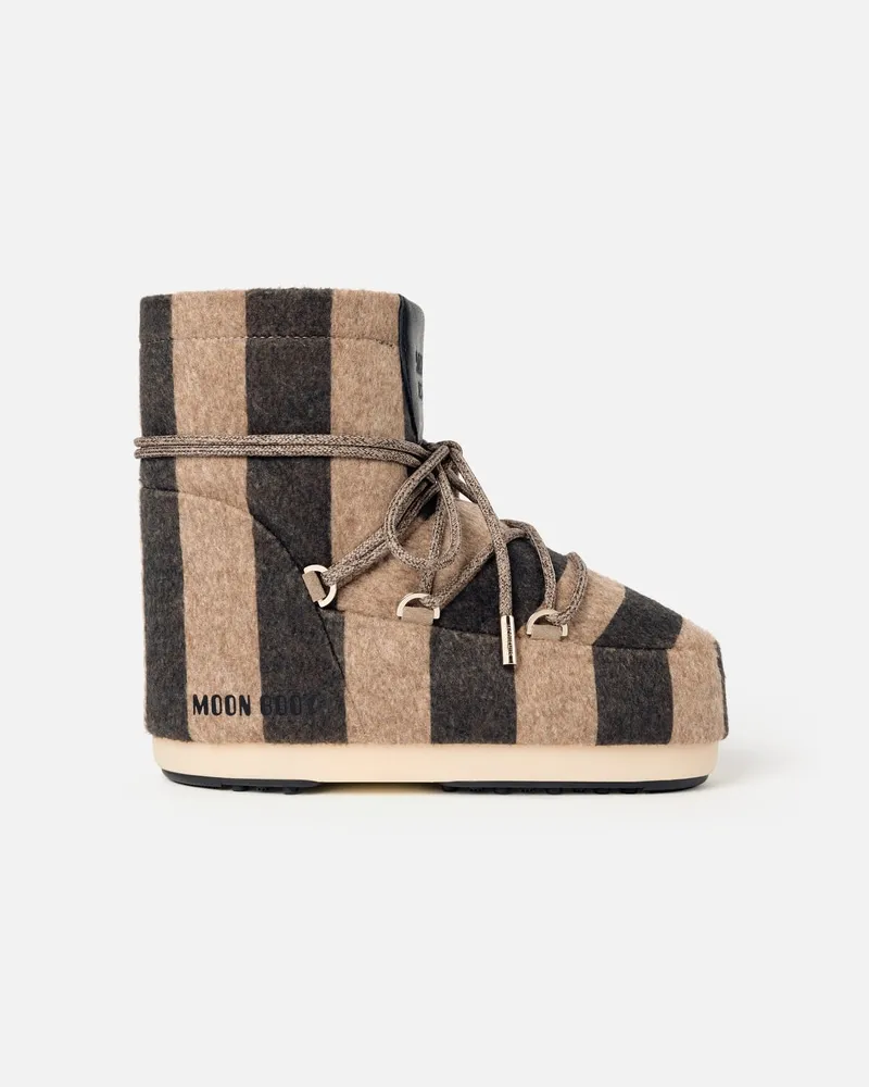 Jacquemus The Jacquemus Striped Moon Boot - Beige Stripes Moon Boot Beige