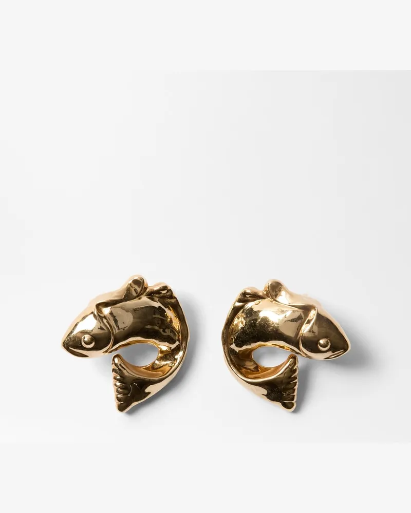 Jacquemus Die Poisson Ohrringe - Gold Gold