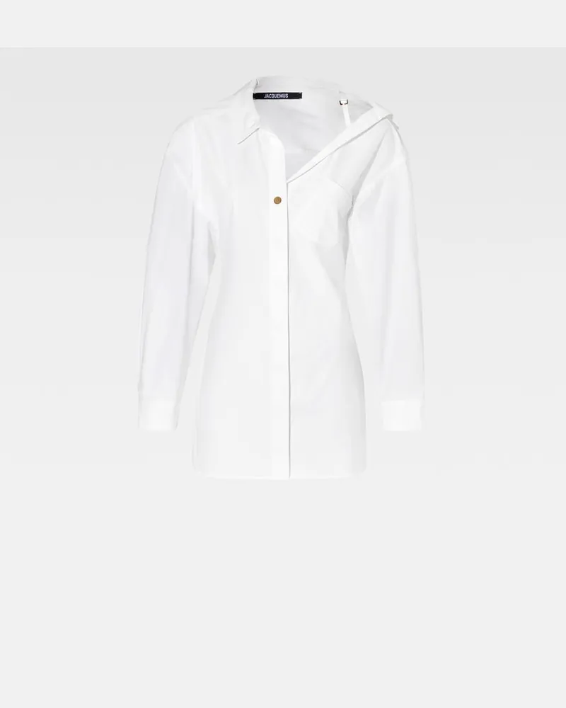Jacquemus The Mini Shirt Dress - White White