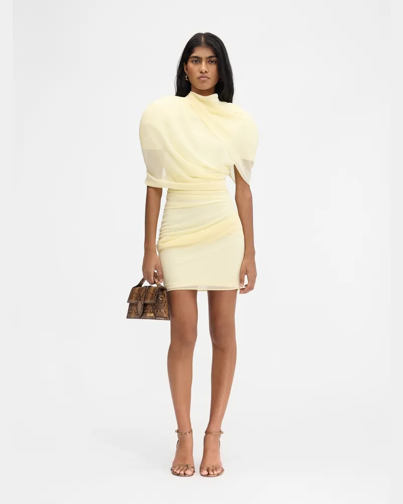 Jacquemus The Castagna Dress - Pale Yellow Pale