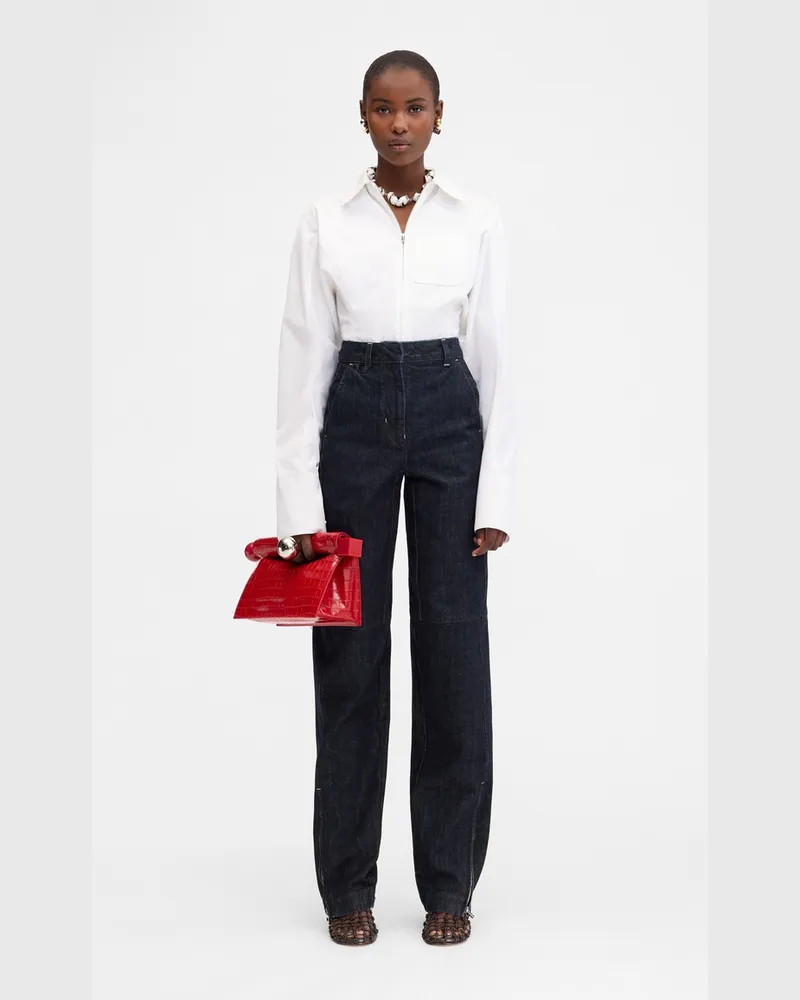 Jacquemus The De-nîmes Denim Cargo Pants - Dark Navy Dark