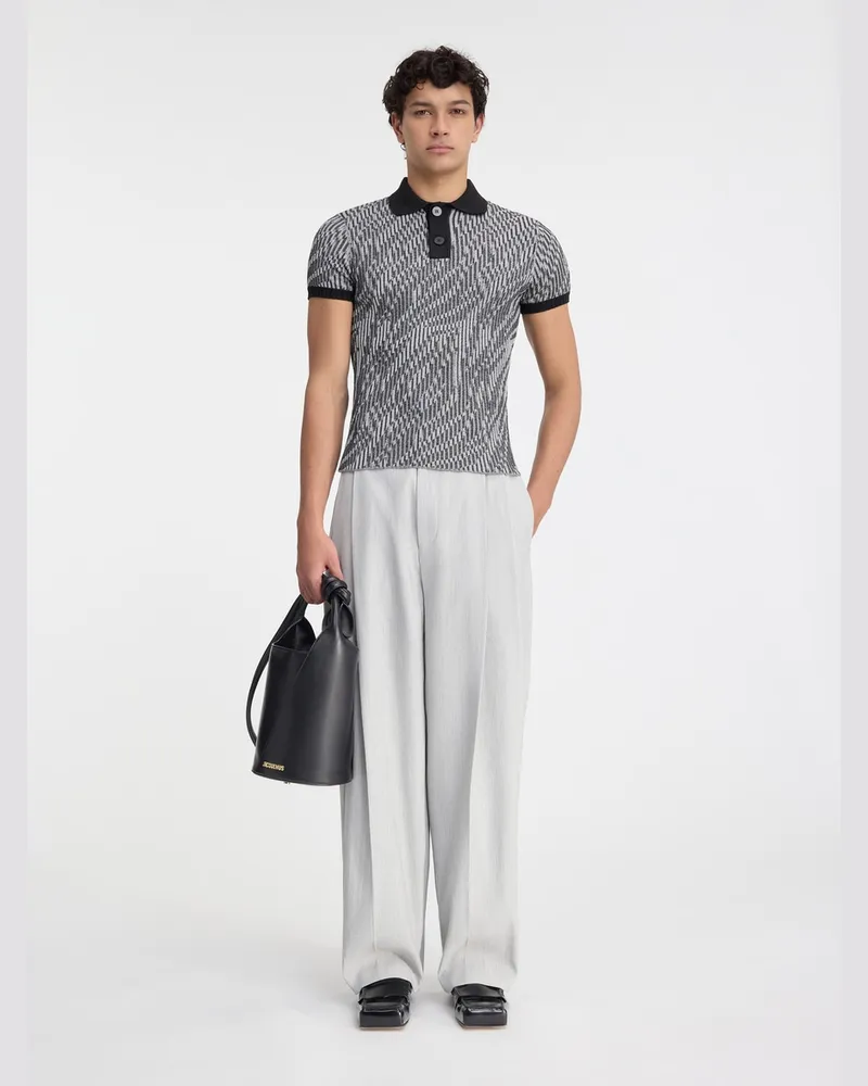 Jacquemus Le Polo Zebra - Black & White Zebra Black