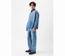The Simon De-nîmes Denim Shirt - Blue/Tabac