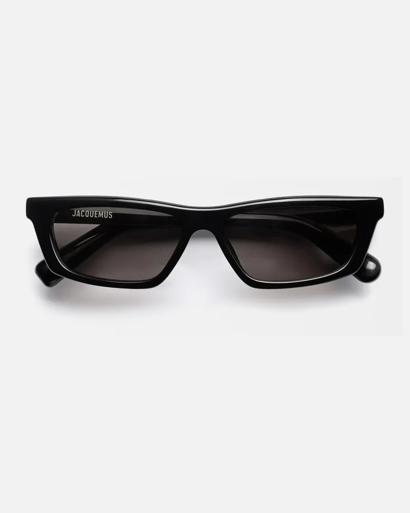 Jacquemus The Trapezi Sunglasses - Black Black