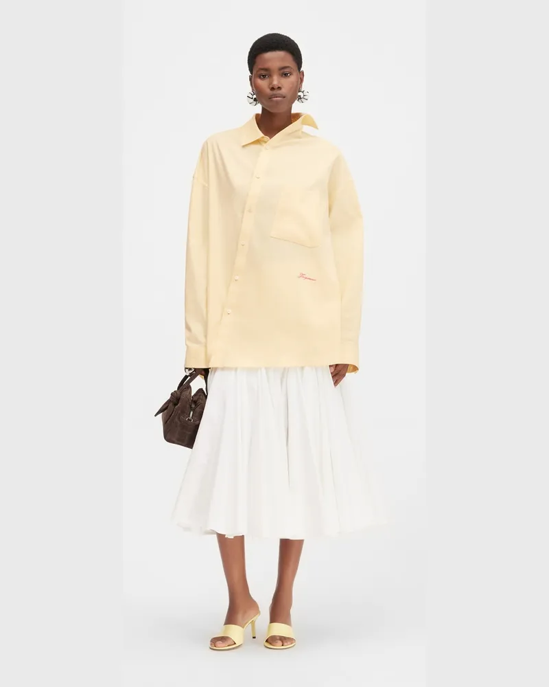 Jacquemus Das Cuadro Hemd - Gelb Hellgelb