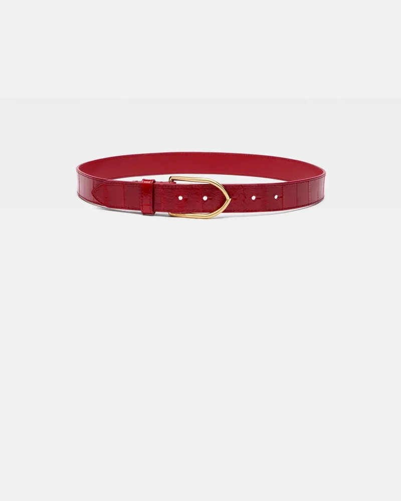 Jacquemus The Bambino Belt - Dark Red Dark