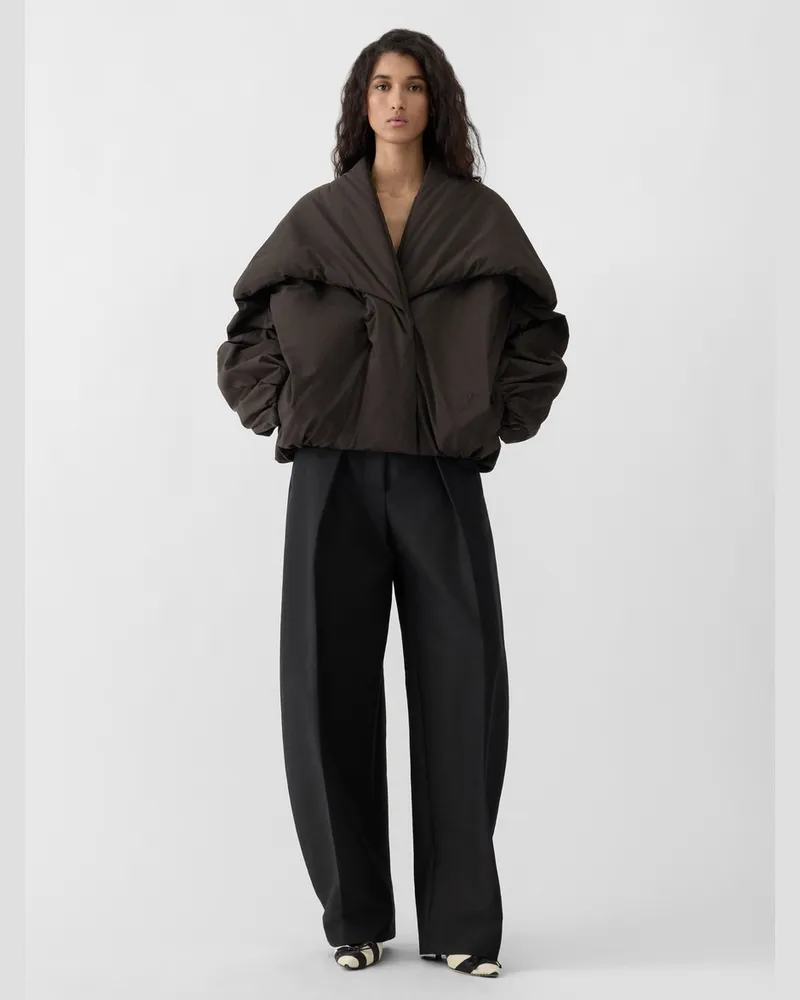 Jacquemus Le Bomber Châle - Dark Braun Dark