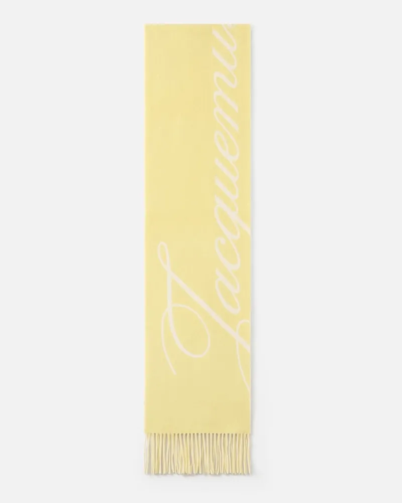 Jacquemus Der Atelier Schal - Gelb Blassgelb