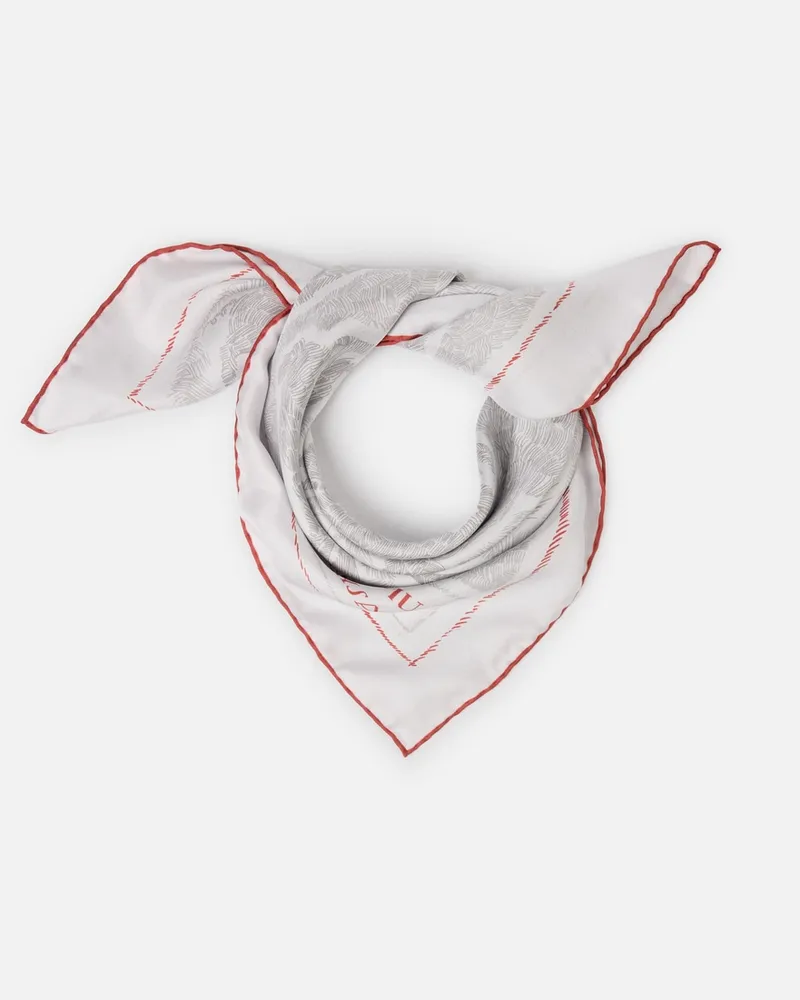Jacquemus Le Foulard Paysan - Print Animal Weiß Print