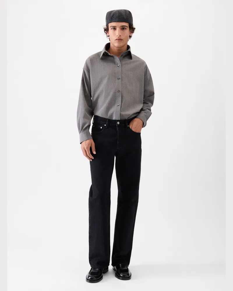 Jacquemus The Straight De-nîmes Denim Pants - Black Black
