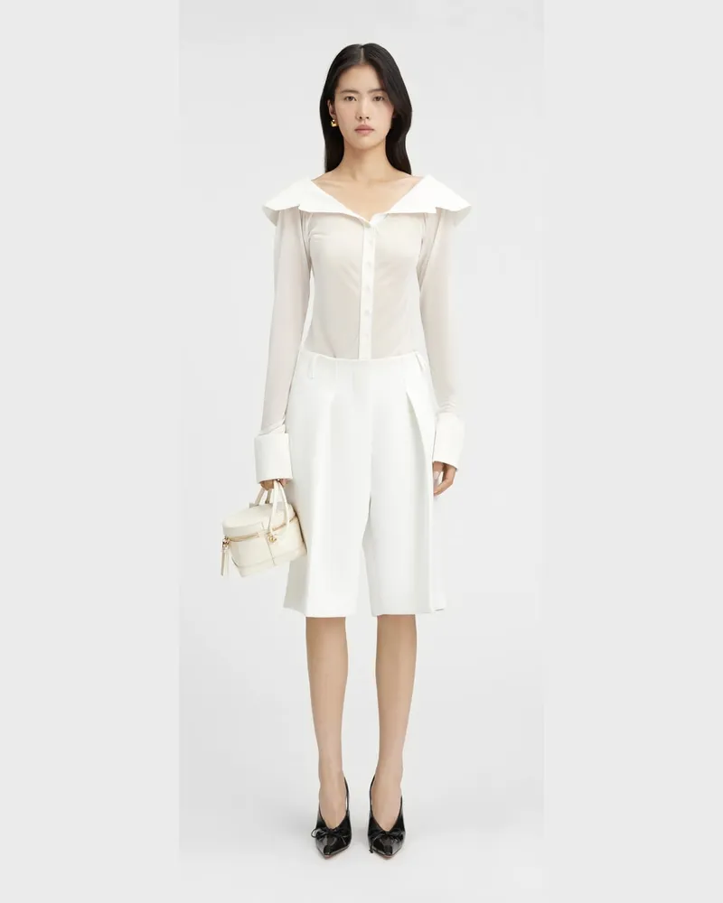 Jacquemus The Ovalo Bermuda Shorts - White White