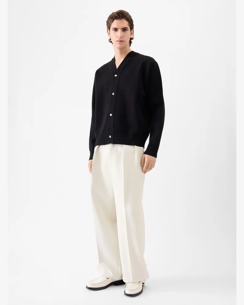 Jacquemus The Buttoned Cardigan - Black Black