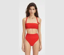The Drapeado Bikini Top - Orange