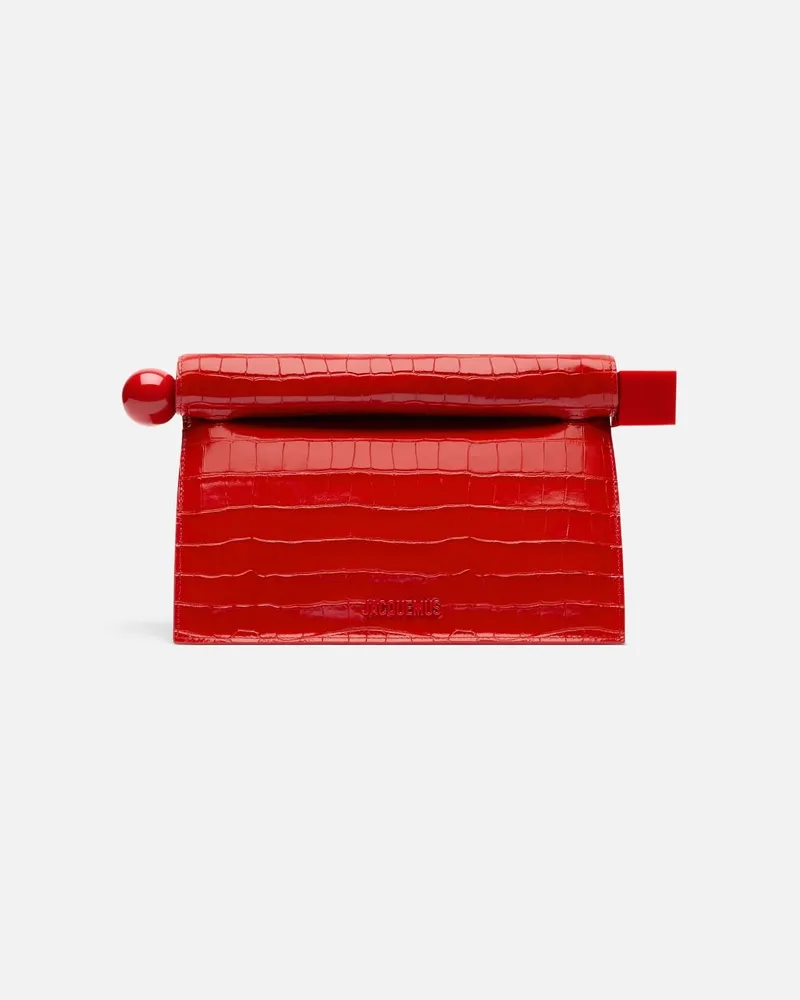 Jacquemus The Rond Carré Clutch - Red Red