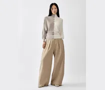 The Losange Knit Polo - Beige