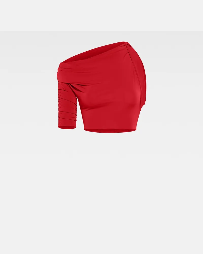 Jacquemus The Drapeado Top - Dark Red Dark