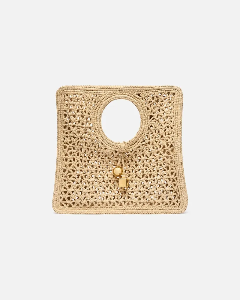 Jacquemus Die Kleine Quadratische Spiaggia Tasche - Natural Natural